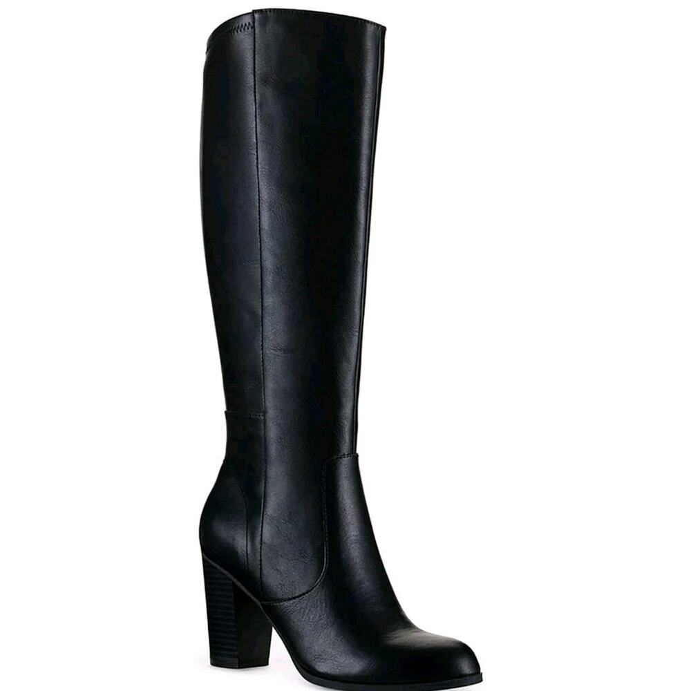 Style & Co ~Woman Size 7M~ Black Dress Boots Addyy Extra Wide Calf NWOB.